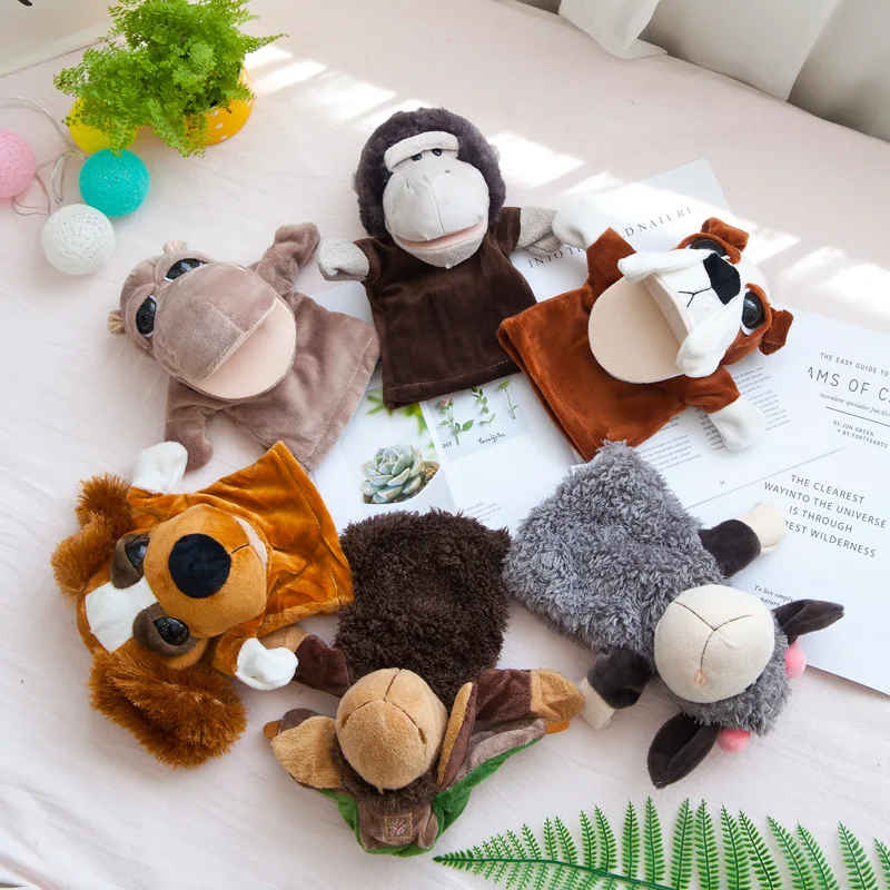 

Make Children Hand Puppet Mouth Active of CHILDREN'S Toy Woolen Stuffed Animal Gloves Kindergarten Early Childhood Performance