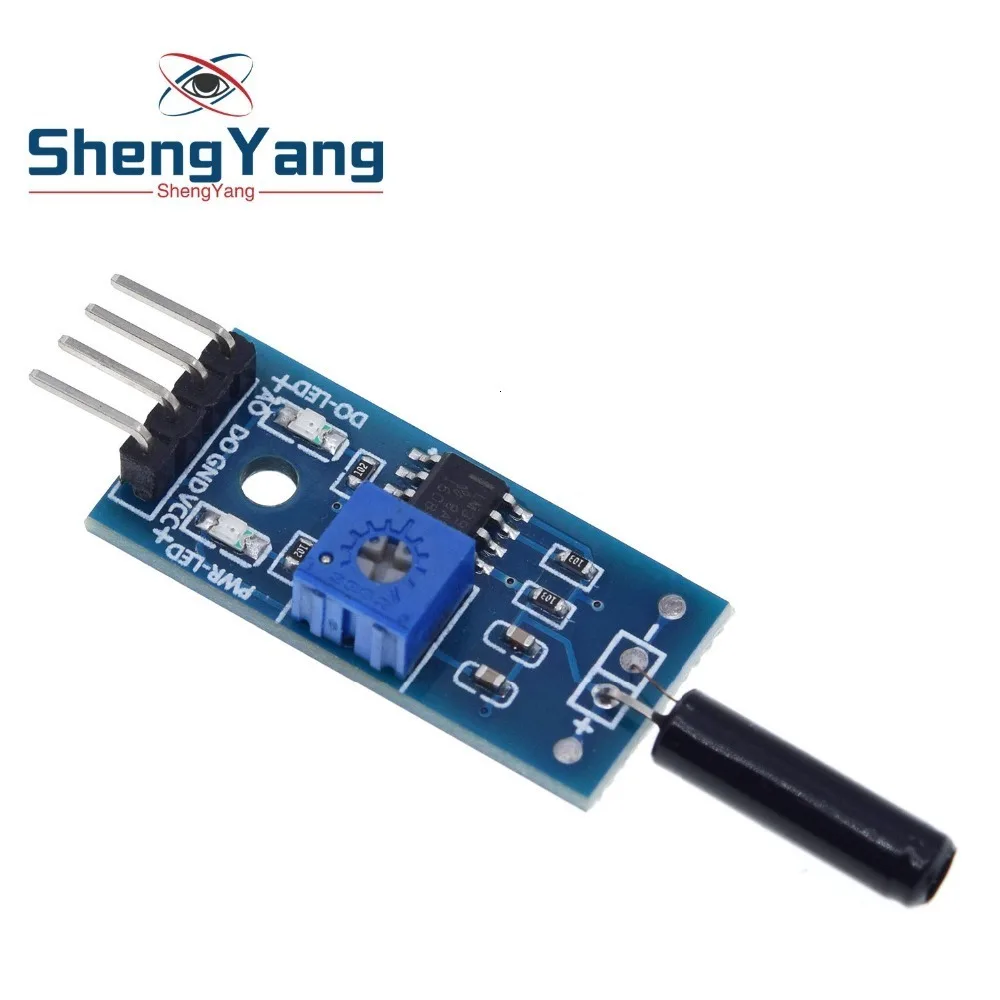 ShengYang вибрации сенсор модуль нормально открытый тип SW18010P переключатель вибрации сигнализации сенсор модуль для Arduino