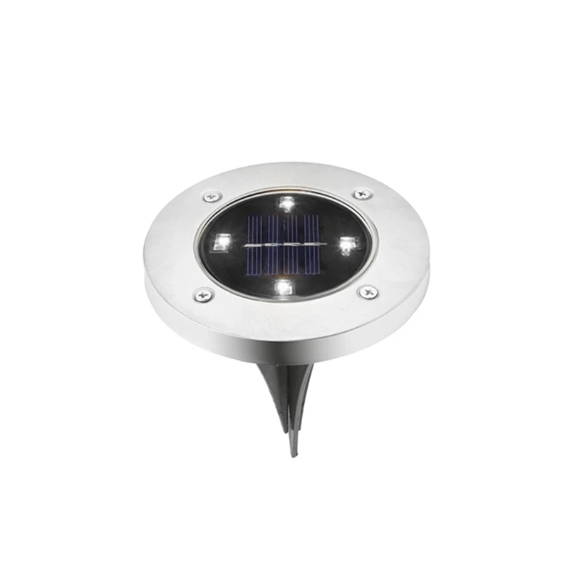 

Solar Powered Ground Light Outdoor Waterproof Garden Pathway Lights with 4 LEDs Walkway Lights for Home Yard Lawn