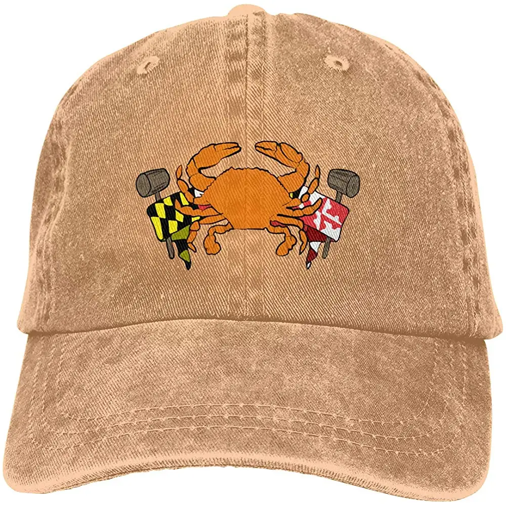 Мужская или женская Регулируемая хлопковая джинсовая бейсболка s Мэриленд крабы Кепка в стиле хип-хоп