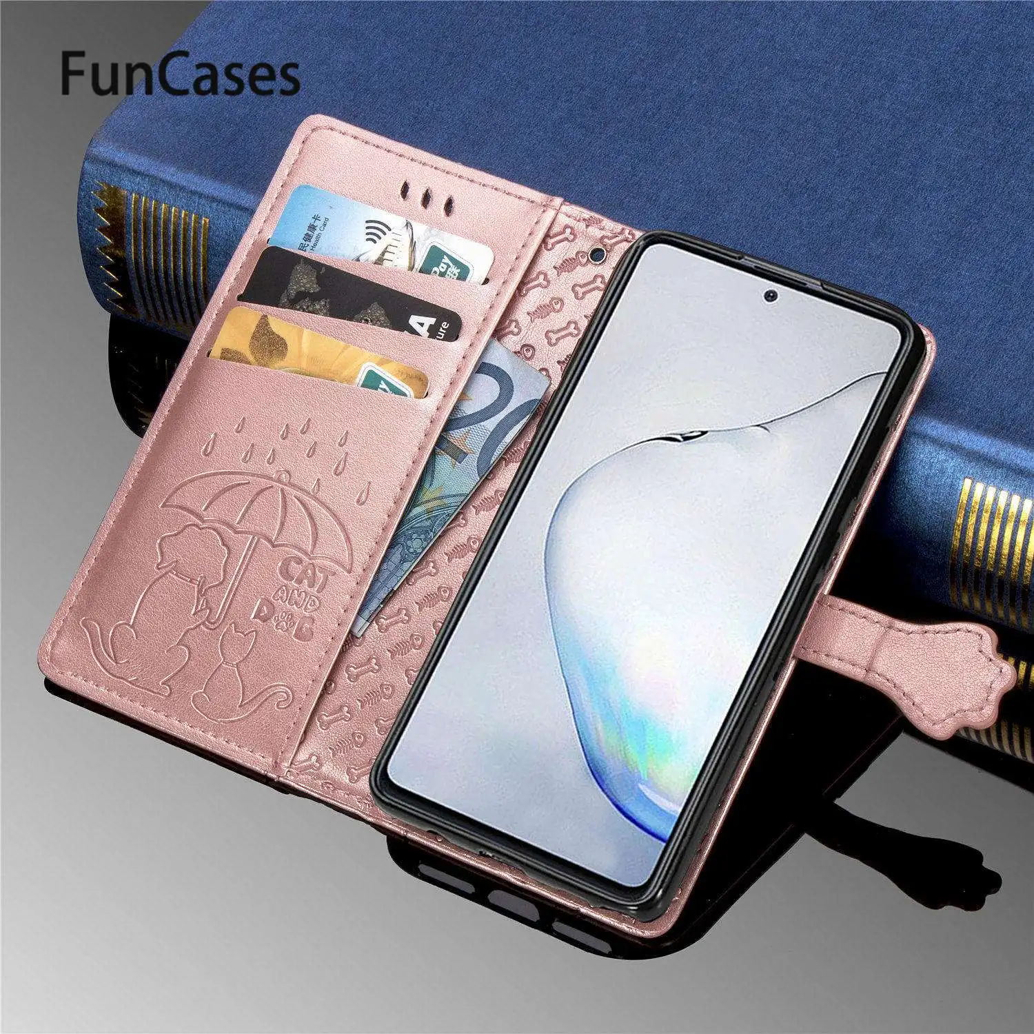 Plastik Kasus Penutup untuk Capa Huawei Y9 Prime 2019 Lucu PU Kulit Dompet Case Huawei Honor 20 Pro P30 Mate 30 Lite P40 P Smart Z