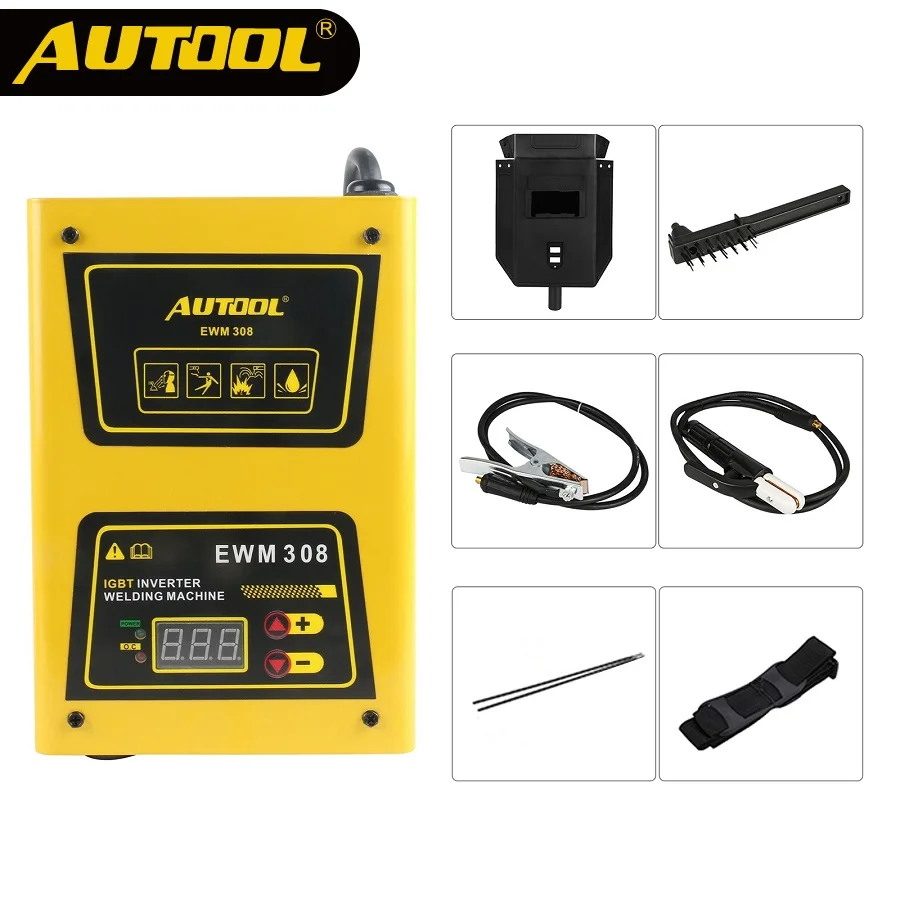 Новый сварочный инвертор постоянного тока AUTOOL 308 Mini ARC 220 В IGBT MMA аппарат 120/160/200/250 а