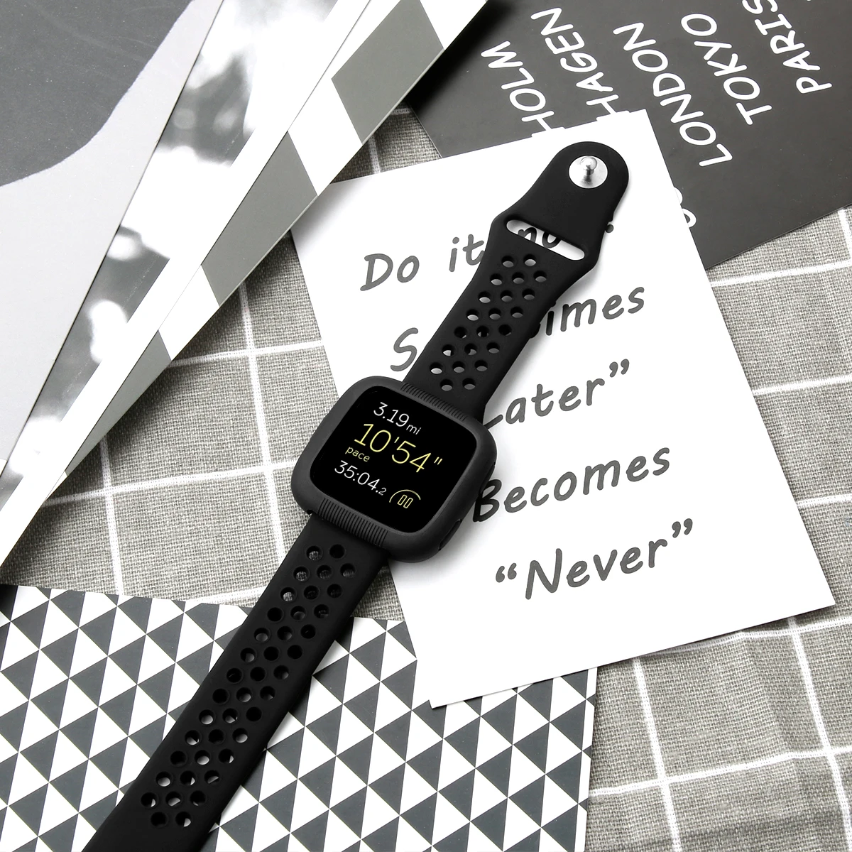 Ремешок для Fitbit часы Versa ремешок+ Shookproof TPU чехол ремешок для часов Браслет для Fitbit часы Versa аксессуары