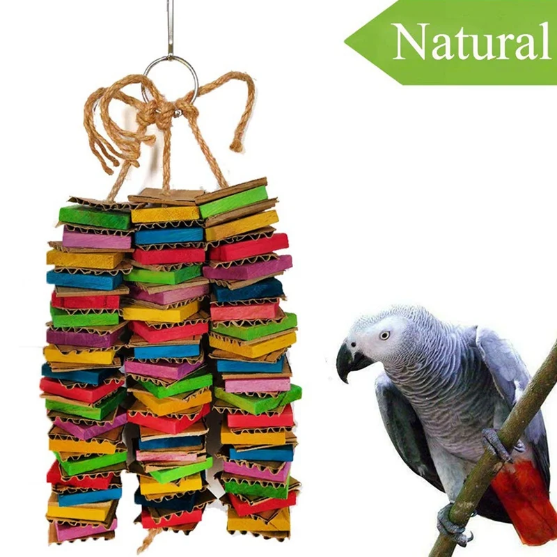 Parrot Toys For Large Birds Cardboard Big Bird Toys African Grey Parrot