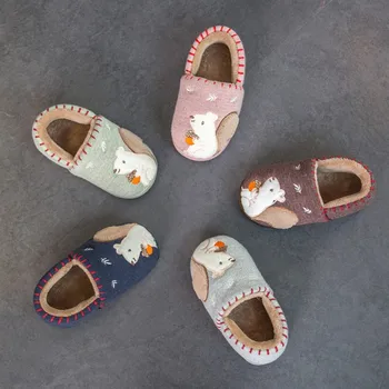 

2020 Infant Baby Toddler Slippers Kids Winter Boys Girls Fashion Shoes Warm Cute Animal Home Slipper Kids Slippers
