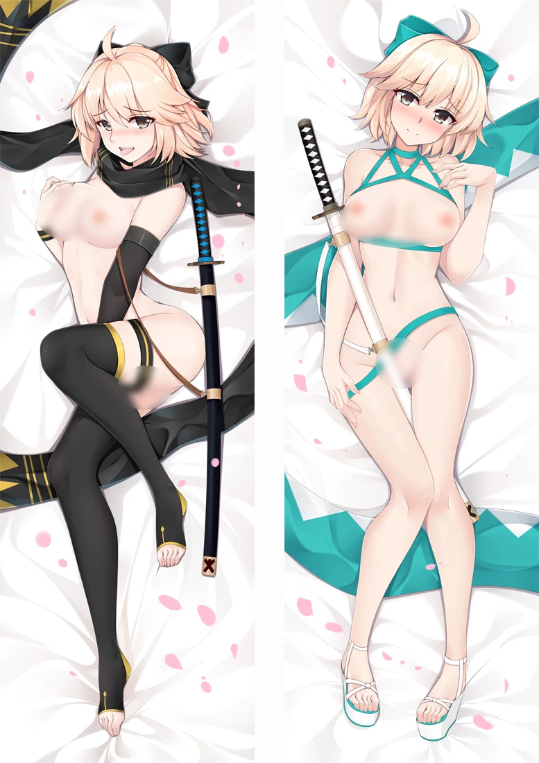 

Japanese Anime Fate Okita Souji anri okita Hugging Body Pillow Case Cosplay Costume Cover Dakimakura 59