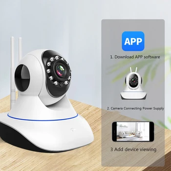 

1080P Wifi Wireless Home Security IP Camera Surveillance Camera Night Vision Motion Detection EU/US/UK/AU Plug