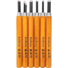 Esion скульптура из дерева плотничьи инструменты для работы с деревом ручка-Скульптор нож ручной работы нож с резьбой по дереву резиновый штамп набор