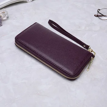 

2019 New Large Capacity Women Wallet Korean Leather Fashion Long Zip Multi-Card Wallet