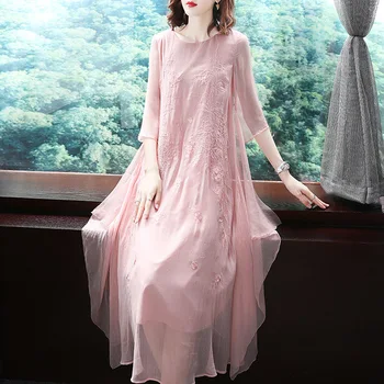 

2020 dress hanfu top women's tang suit chinese blouse tops traditional chinese style womenloose emboridery woman