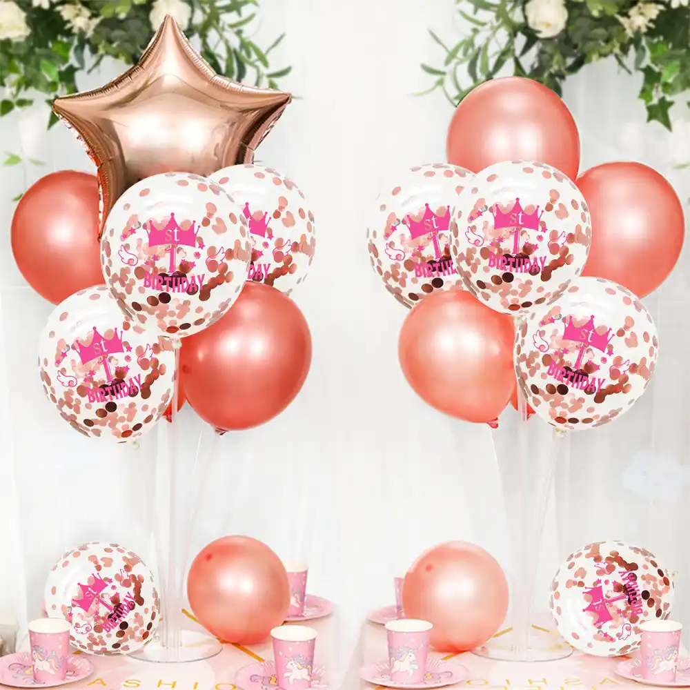 Kit De Stents De Globos Flotantes De Mesa Para Bebe Primer Cumpleanos De Nina Y Nino Decoraciones Para Cumpleanos Infantiles Baby Shower Decoraciones Diy De Fiestas Aliexpress