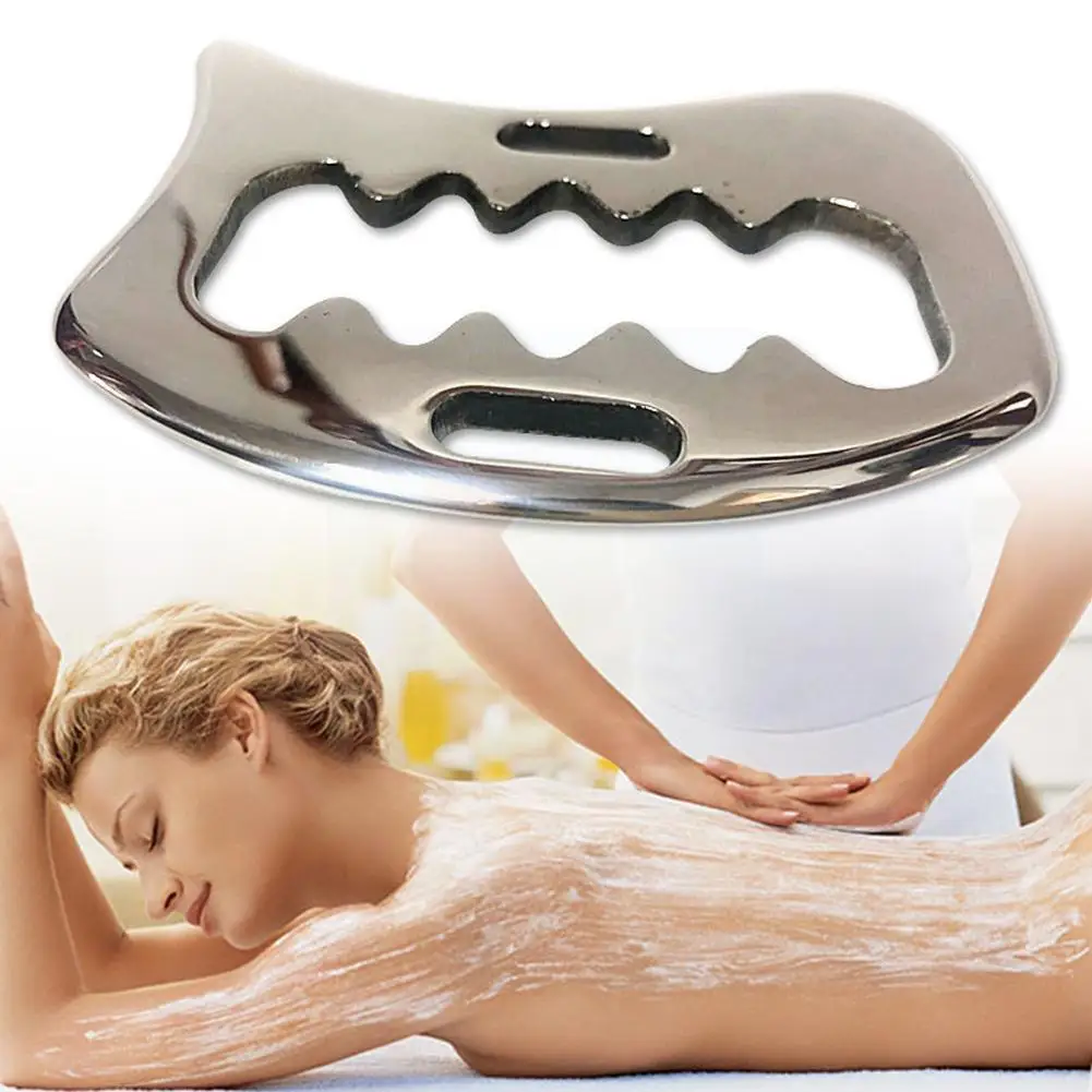 

Steel Gua Sha Scraping Board Face Scraping Sheet Massage Gua Spa Massager Body Sha Therapy Tool Care Antistress L9c3