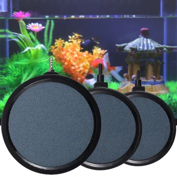 

Fish Tank Pond Hydroponic Pump Aquarium Disc Air Stone Oxygen Plate Disk Bubble Airstone Diffuses Disc Aquarium Supplies New
