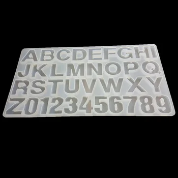 

Cute English Alphabet Numeral Funny DIY 3D Silicone Mold Making Ice Blocks Candy Fondant Chocolates Cookies Pastry Biscuits Cake