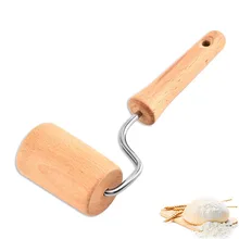 1 шт. деревянная Скалка с ручкой для выпечки кондитерских инструментов кухонные аксессуары Прямая поставка