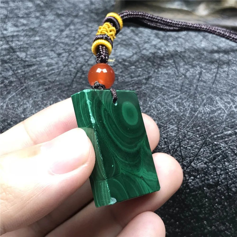 Malachite Pendant Necklace (28)