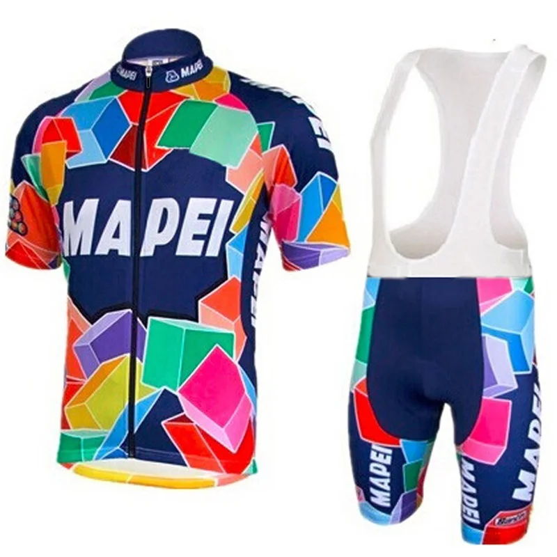 

2019 New Team mapei Cycling Jersey Customized Road Mountain Race Top max storm