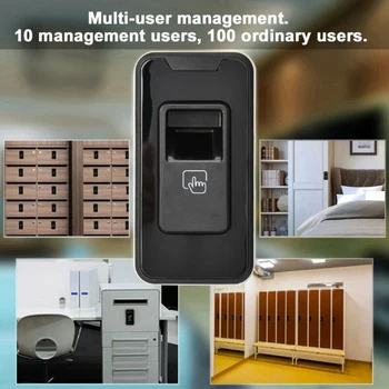 

Biometric Fingerprint Lock Control Home Cabinet Office Locker Security