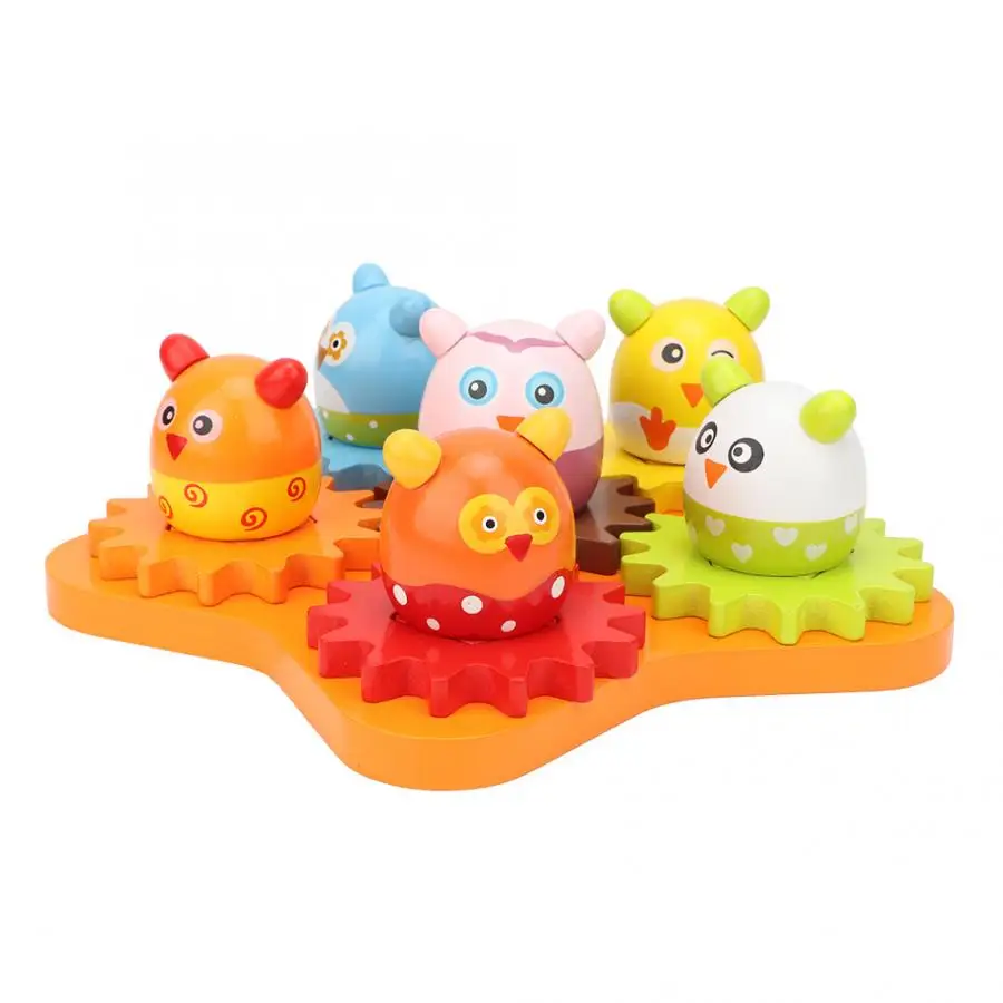 

Colorful Animal Pattern Mechanical Gears Building Block Educational Toys for Children Building Block Gears Toy kid