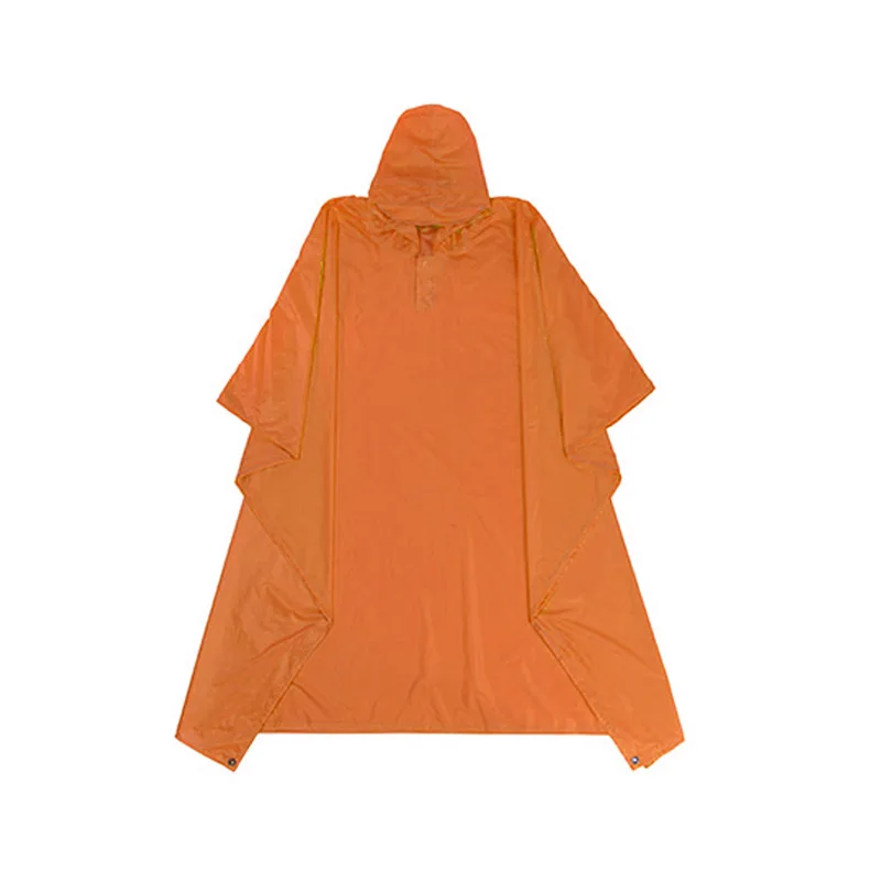 Three-in-One Multi-functional Outdoor Ultra-Light Raincoat Poncho Do Mat Pergola Rain Cover size fit for 155-185cm tall people