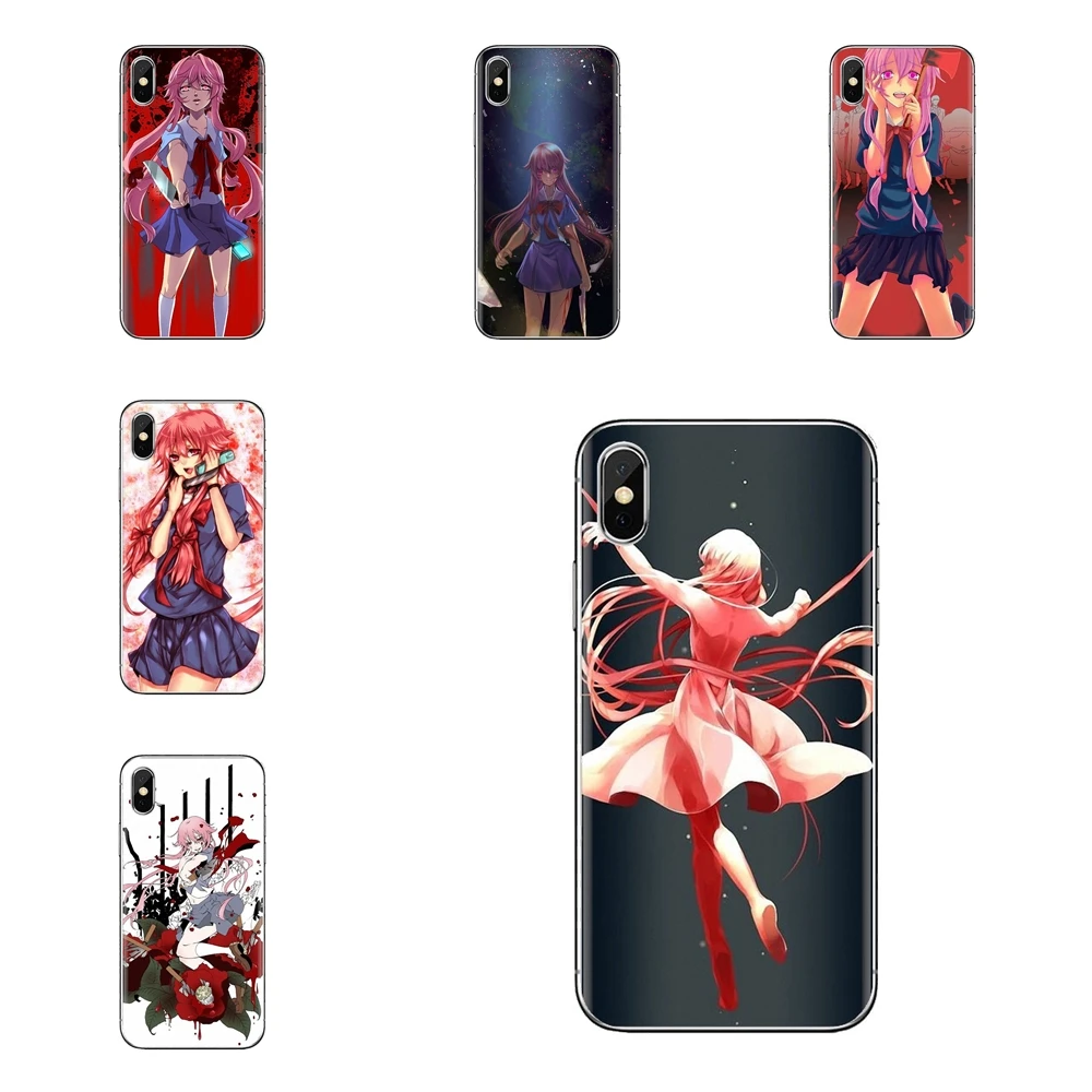 For Samsung Galaxy J1 J2 J3 J4 J5 J6 J7 J8 Plus 2018 Prime 2015 2016 2017 Gasai Yuno from Mirai Nikki Anime Silicone Phone Cover |