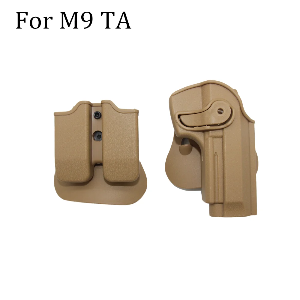 M9 92 96 TA Кобуры для пистолета IMI beretta M9 92 боевые кобуры для пистолета с зажимом для журналов чехол для страйкбола принадлежности для охоты - Цвет: M9 92 96 TA