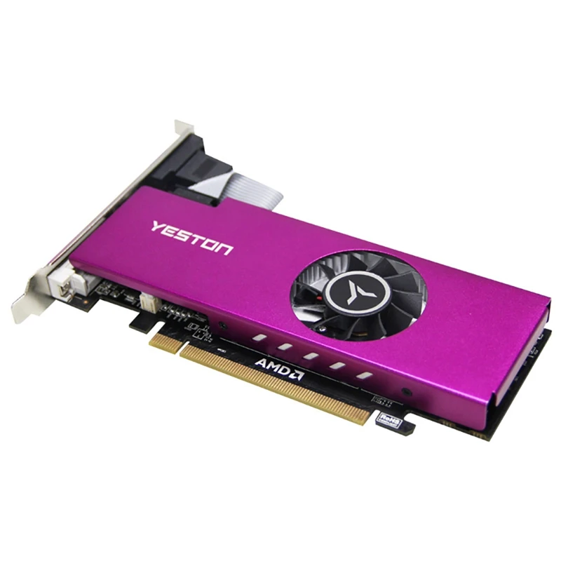 Yeston RX560 4G Графика карты D5 LP 1200/6000 МГц 4G/128 бит/GDDR5 настольный компьютер половинной