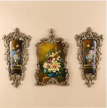 

European Resin Decorative Painting Wall Hanging Pendant Home Livingroom Wall Mural Crafts Hotel Office Wall Sticker Decoration