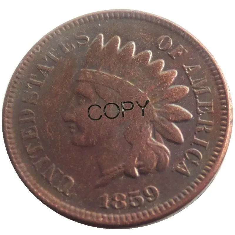 Индийская голова центов (1859 1909) 53 шт США копия декоративные монеты|coin necklaces|coin pusher