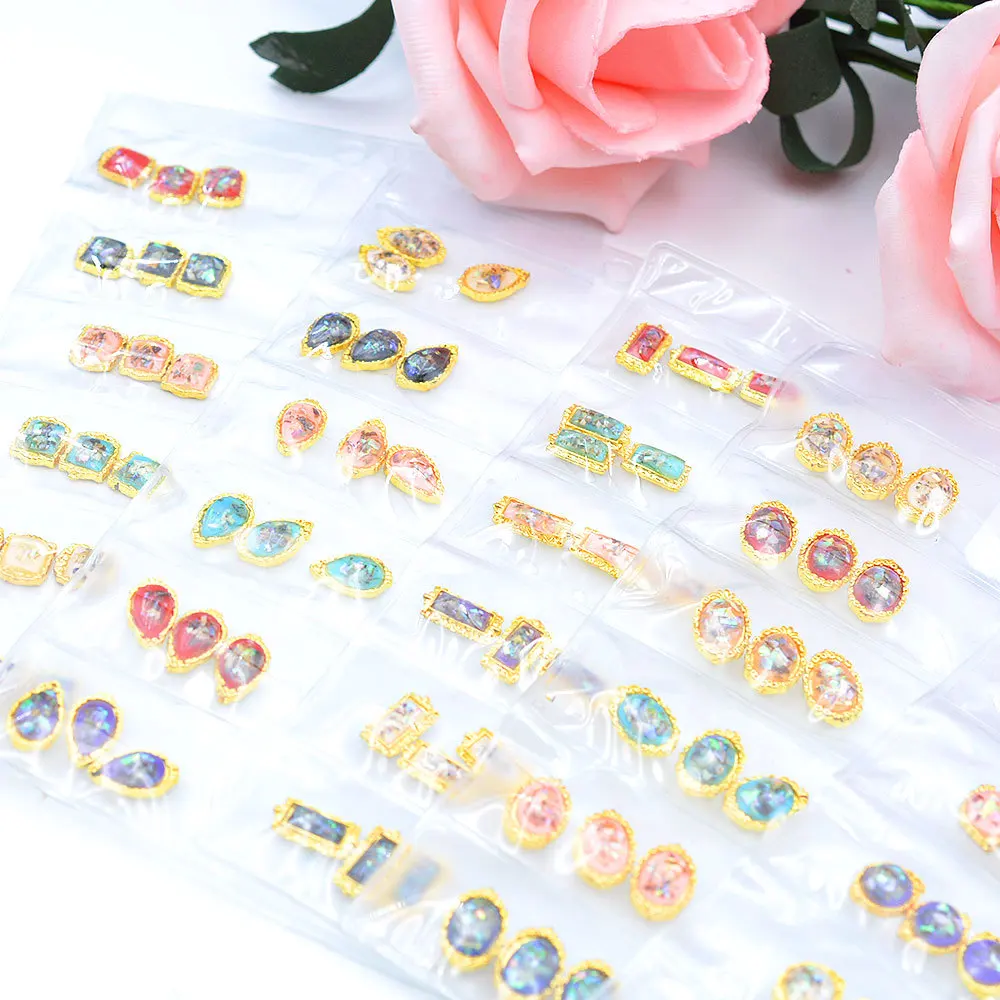 

1bag 3D Gems Rhinestones Nails Strass Nail Art Decorations Stone Accessories Supplies Charms Butterfly Glitter