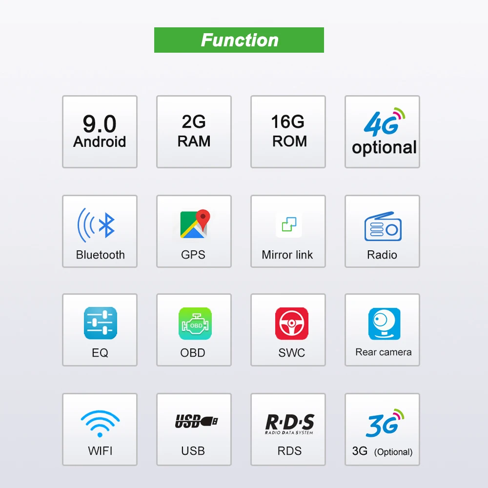 Flash Deal Bonroad 2Din Android 9.0 Car DVD Radio For Opel Astra Vectra Antara Zafira Corsa multimedia player GPS Navigation RAM 2G ROM 16G 2