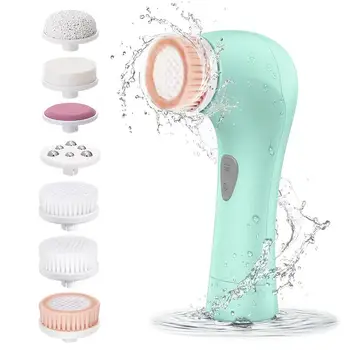 

ETEREAUTY 7 In 1 Electric Face Cleaner Facial Cleansing Brush Pore Ceaner Skin Deep Cleaning Spin Brush Massager Facial Cleaner
