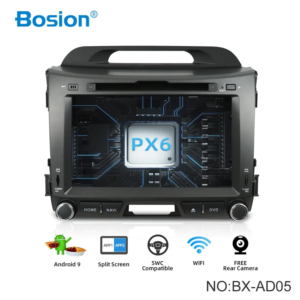 Bosion 4G 64G Android 9,0 2 din Автомобильный мультимедийный плеер Автомобильный dvd для KIA sportage 2011 2012 2013 головное устройство gps навигация