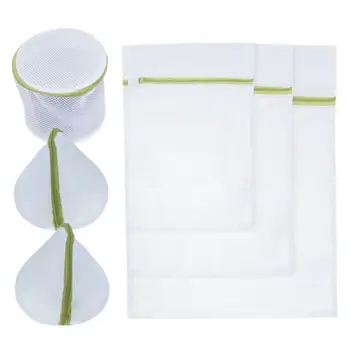 

32 Laundry Bag Washing Machine Clothes Protection Net 6Pcs Underwear Wash Bag Set Zippered Mesh Washing Bag Wash Laundry Bra