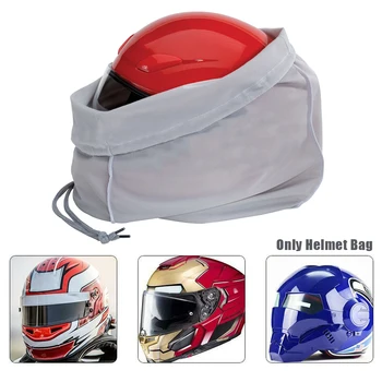 

Training Portable Travel Drawstring Super Soft Durable Helmet Bag Universal Motorcycle Tear Resistant Accessories Short Plush