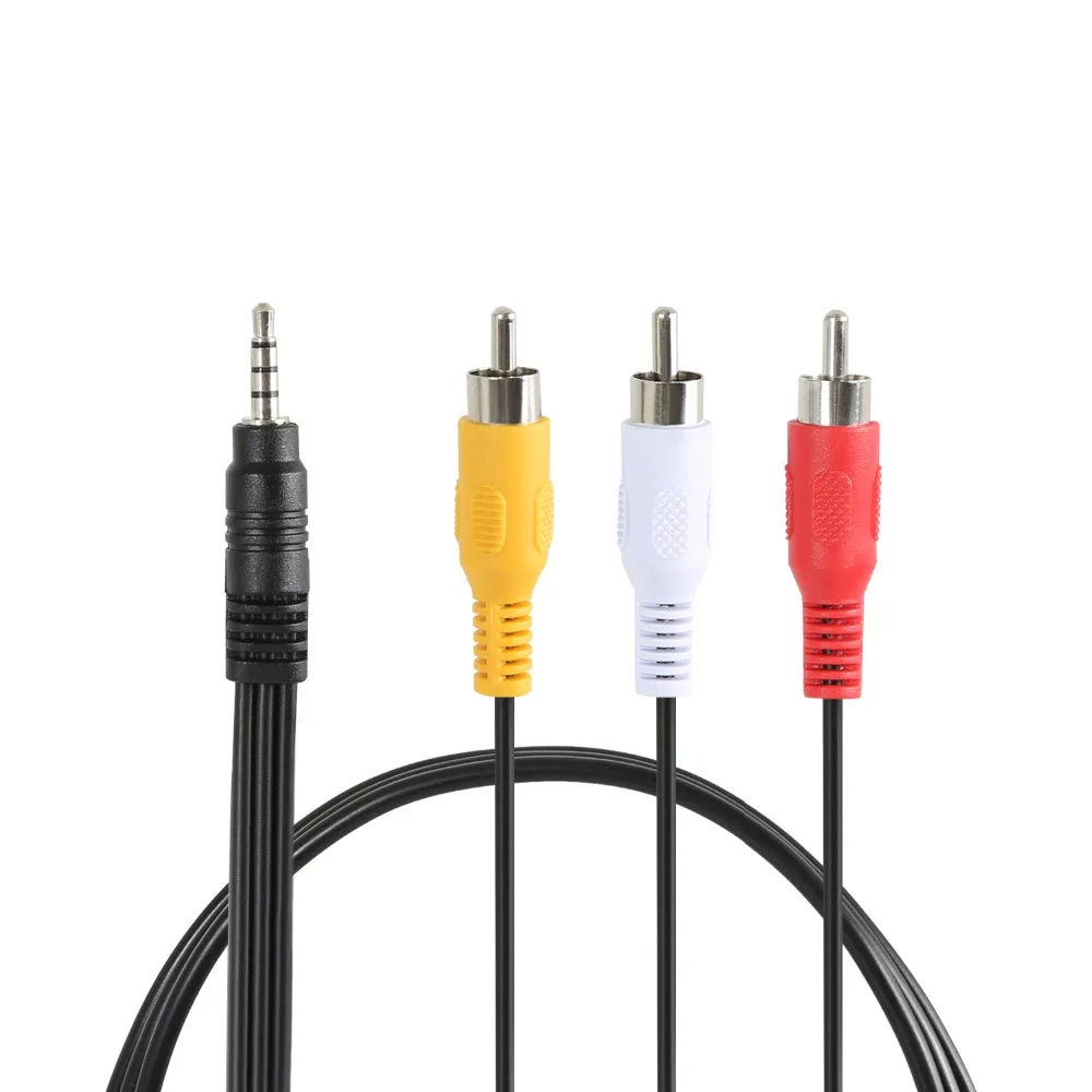 Кабель RCA SUOZUN с штекером типа папа на 3 5 мм адаптер для аудио Aux видео AV кабель DVD