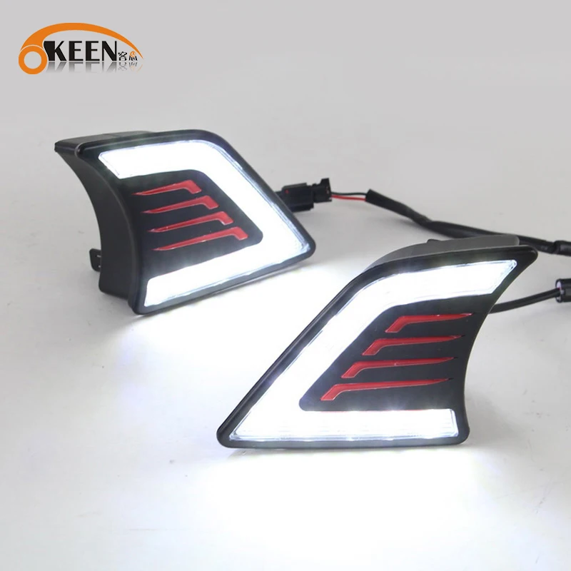 

2Pcs DRL For Toyota Hilux Vigo 2012 2013 2014 LED DRL Daytime Running Light Fog Lamp 12V Auto Running lights Hight Quality