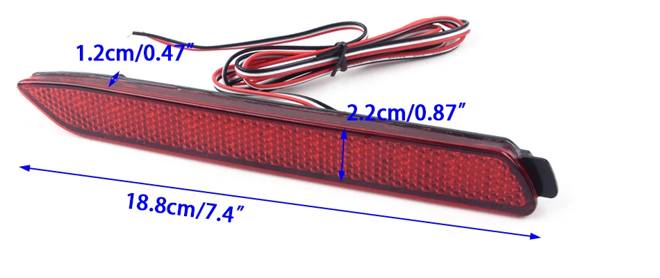 CITALL 1 пара подходит для Toyota Camry Lexus Reiz Sienna Venza Matrix 12 В светодиодный задний красный объектив Бампер Отражатель свет Стоп лампа