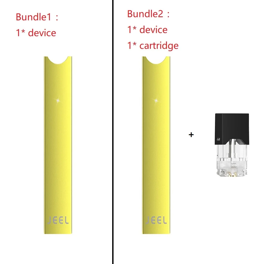 yellow Е испаритель сигарет Vape комплект с 4 шт 0,7 мл картриджи распылитель Pod система Стартовые наборы для juul Pods - Цвет: yellow