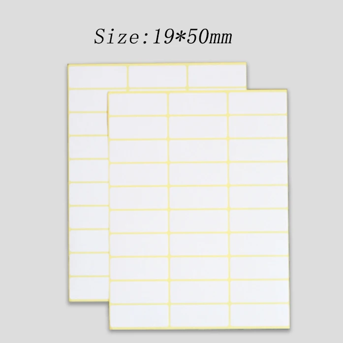 12 Sheets Self-adhesive Labels Price Stickers Blank Sticker Tags for School 