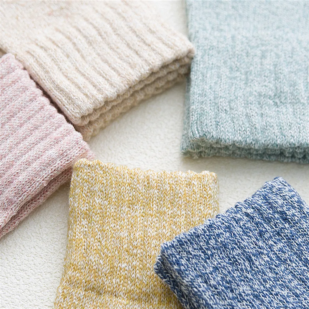 Импортные товары; Лидер продаж; Amazon AliExpress; сезон осень-зима; толстые теплые шерстяные носки; однотонные женские носки