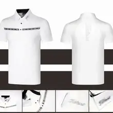 Новая одежда для гольфа, мужская спортивная одежда, футболка с коротким рукавом на весну и лето, быстросохнущая дышащая Повседневная Толстовка