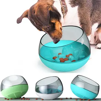 

Pet Interactive Dispensing Food Bowl Tumbler Fun Treat Toys for Dog and Cat Increases IQ Wear and Bite-resistant Easy