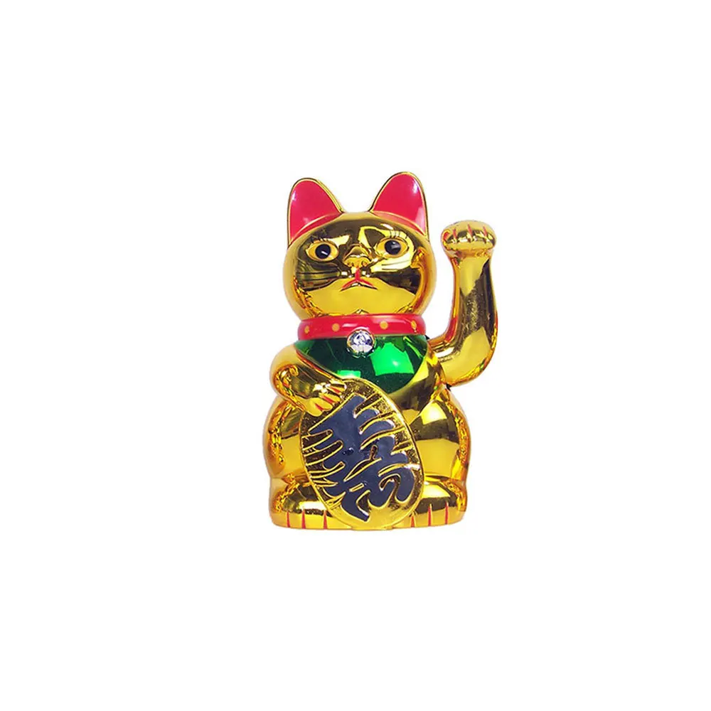 

Chinese Feng Shui Cat Waving Waving Fortune Wealth White / Lucky Cat Gold Silver Best Gift for Good Lucky Kitten Decoration