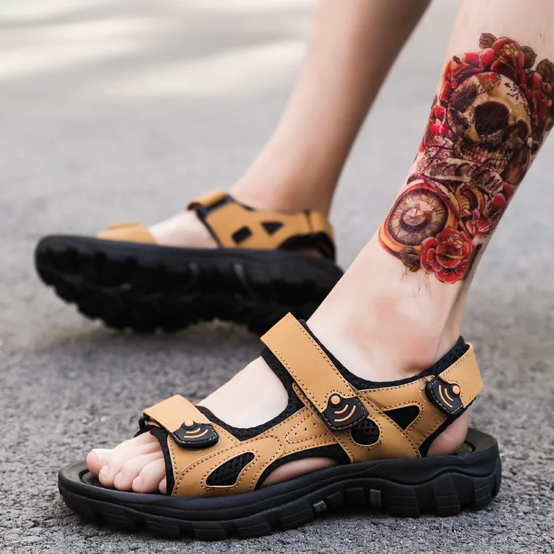 

2019 New Style Summer Sandals Students Versatile Sandals Men Korean-style Sports Casual Teenager Viet Nam Sandals