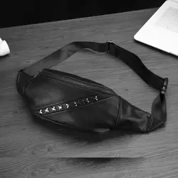 Новая мужская кортическая поясная сумка, многофункциональная сумка с заклепками, Мужская поясная сумка, Хаотичный стиль, сумка для отдыха