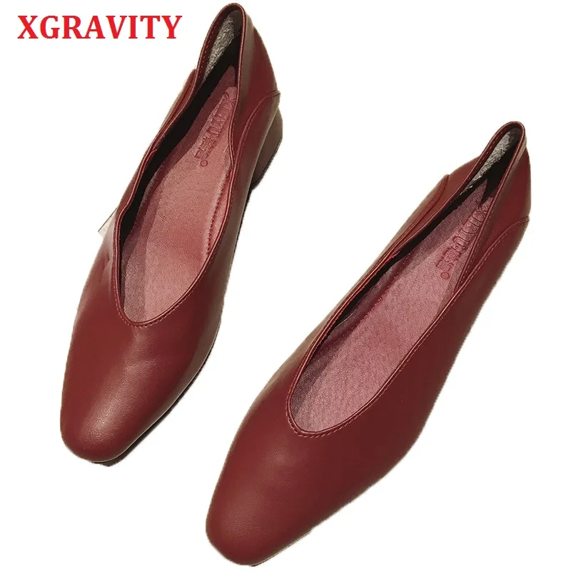 XGRAVITY/туфли в стиле ретро на квадратном каблуке на не сужающемся книзу коротком каблуке; элегантные модные женские удобные свадебные туфли на каблуке; обувь для вечеринок; A224