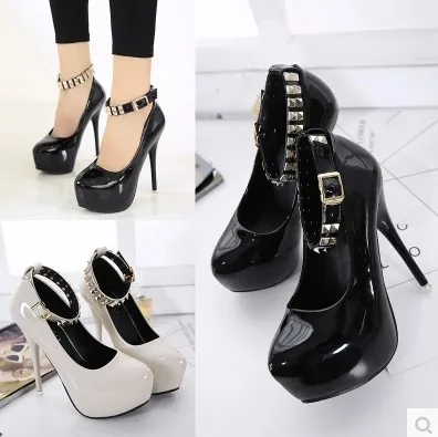 

2017 Fashion Spring Summer Waterproof Platform Ultra-High-Heel Buckle-WOMEN'S Shoes