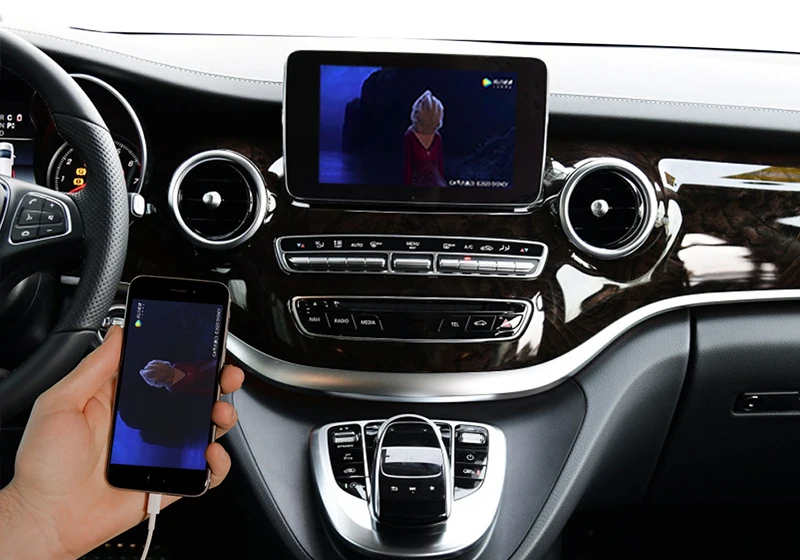 Wireless CarPlay AndroidAuto Smart Module for Benz V Class R Class ML SLC SLK-Mirroring