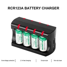 Высокое качество RCR123A зарядное устройство 8 Зарядка для 16340/16350/16360 3,7 в Arlo зарядное устройство адаптер 750 мАч